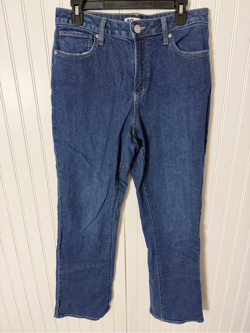 SO Women's Dark Blue 90s Bootcut Jeans